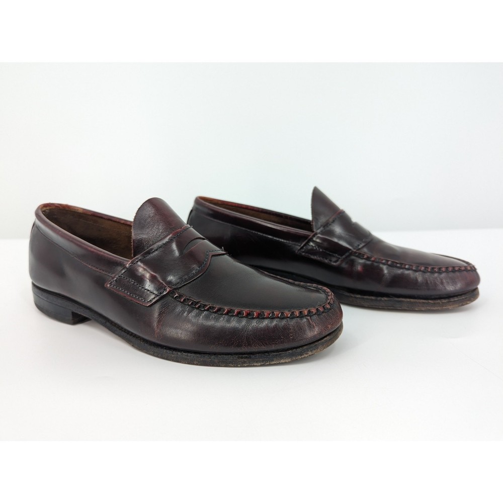 Vintage Leather Johnston & Murphy Aristocraft Men's Loafers Dress Shoes Size 8.5