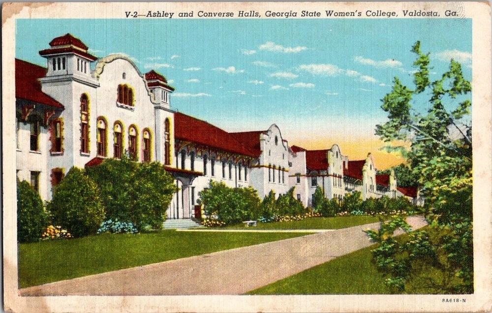 Georgia State Women's College, Valdosta, Georgia Linen Postcard