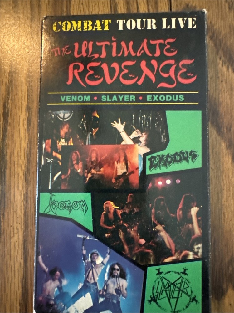 Combat Tour LIVE The Ultimate Revenge VHS Venom Slayer Exodus RARE