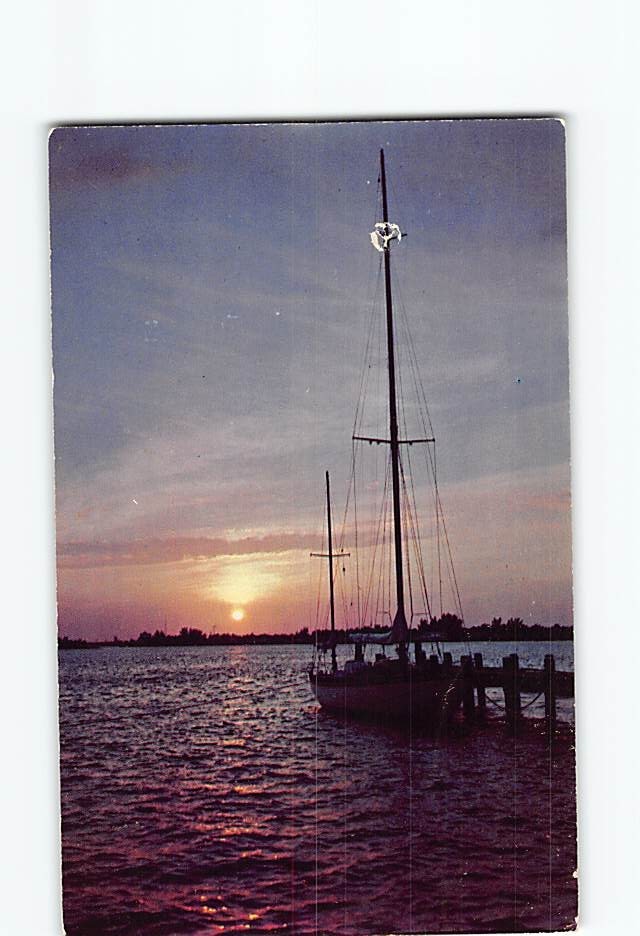 Postcard Tropical Sunset in Florida USA