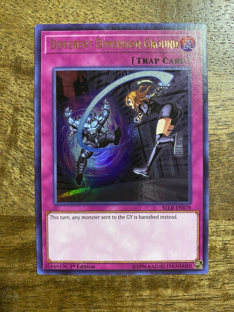 YuGiOh BLLR-EN079 Different Dimension Ground 1st Ed Ultra Rare NM