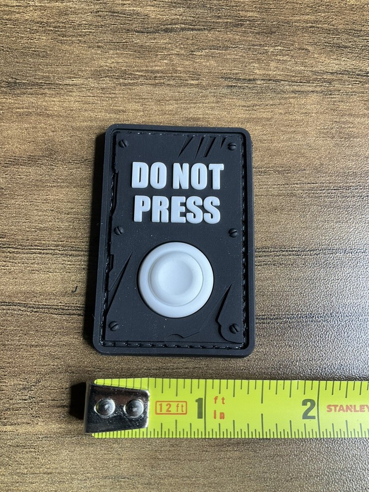 Patch PVC Tactical Morale HOOK-3D PVC Do Not Press My Button