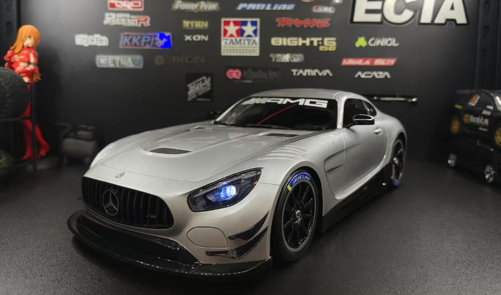 🏁 Tamiya Mercedes-AMG GT3 RTR — 1/10 2WD RC Touring Car with LED Lights