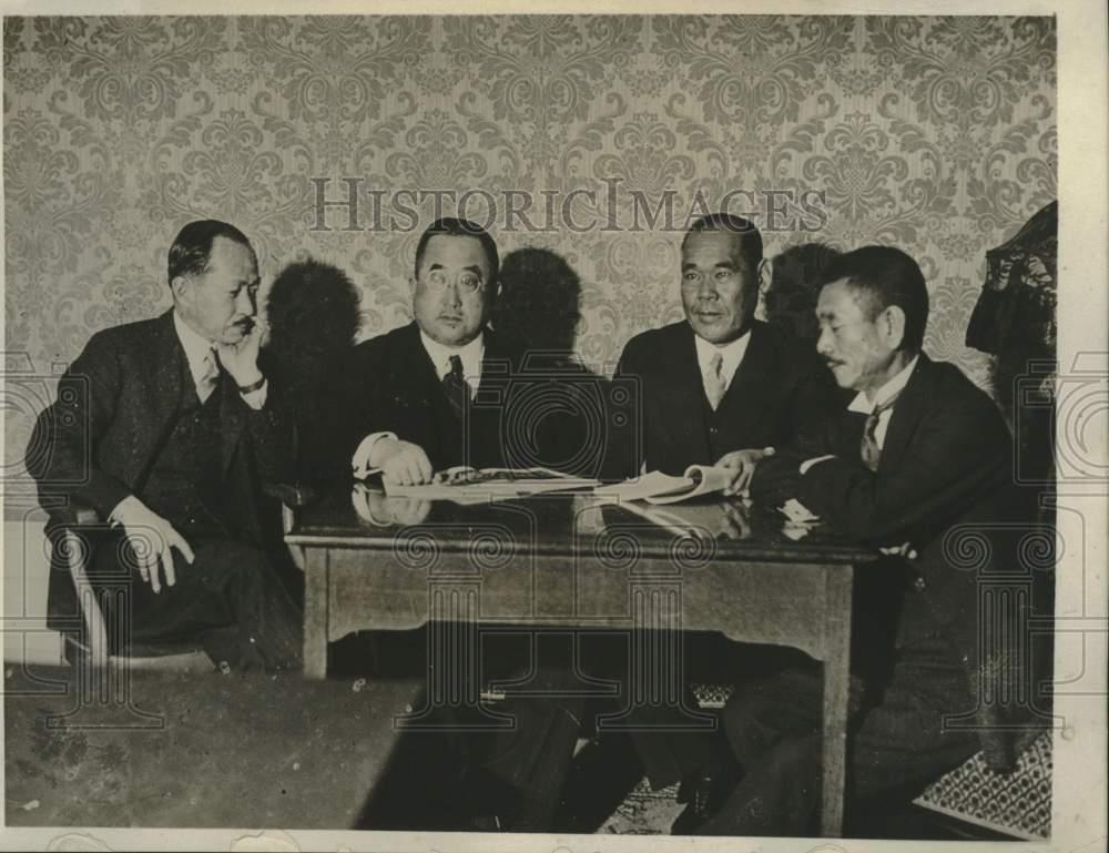 1932 Press Photo Japanese delegation at disarmament conference in Geneva