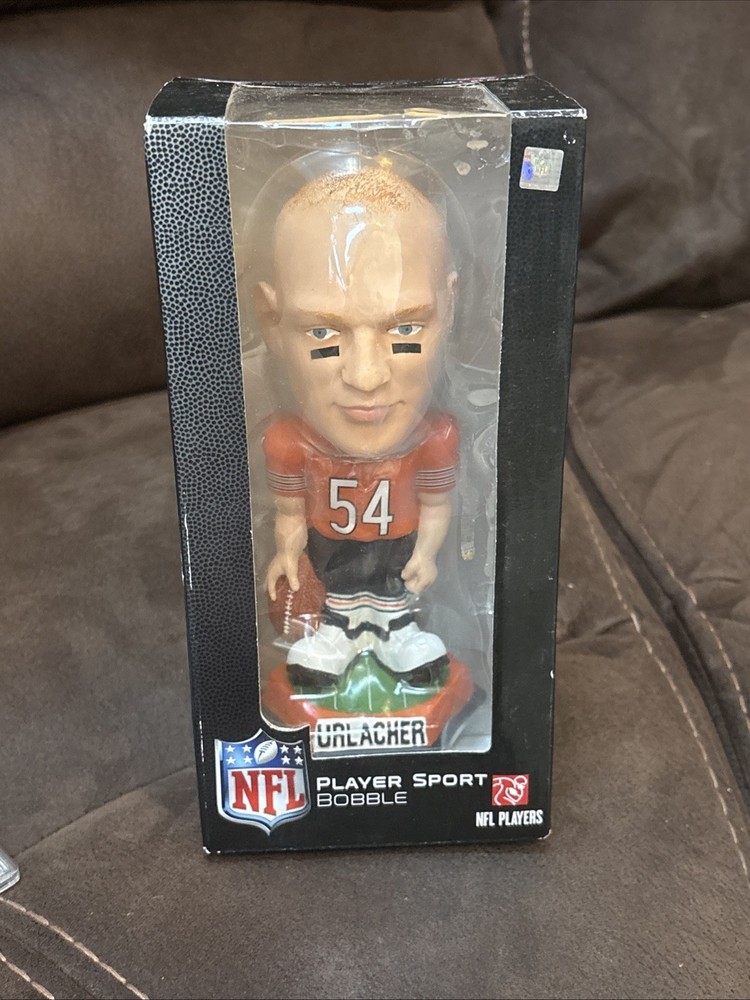 Chicago Bears Brian Urlacher Orange Jersey Knucklehead Bobblehead FOCO