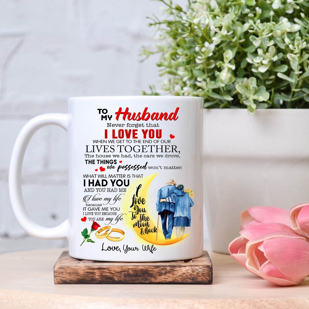 To My Husband Gift Mug Funny Husband Coffee Mug Love Quotes Mug Valentines Day