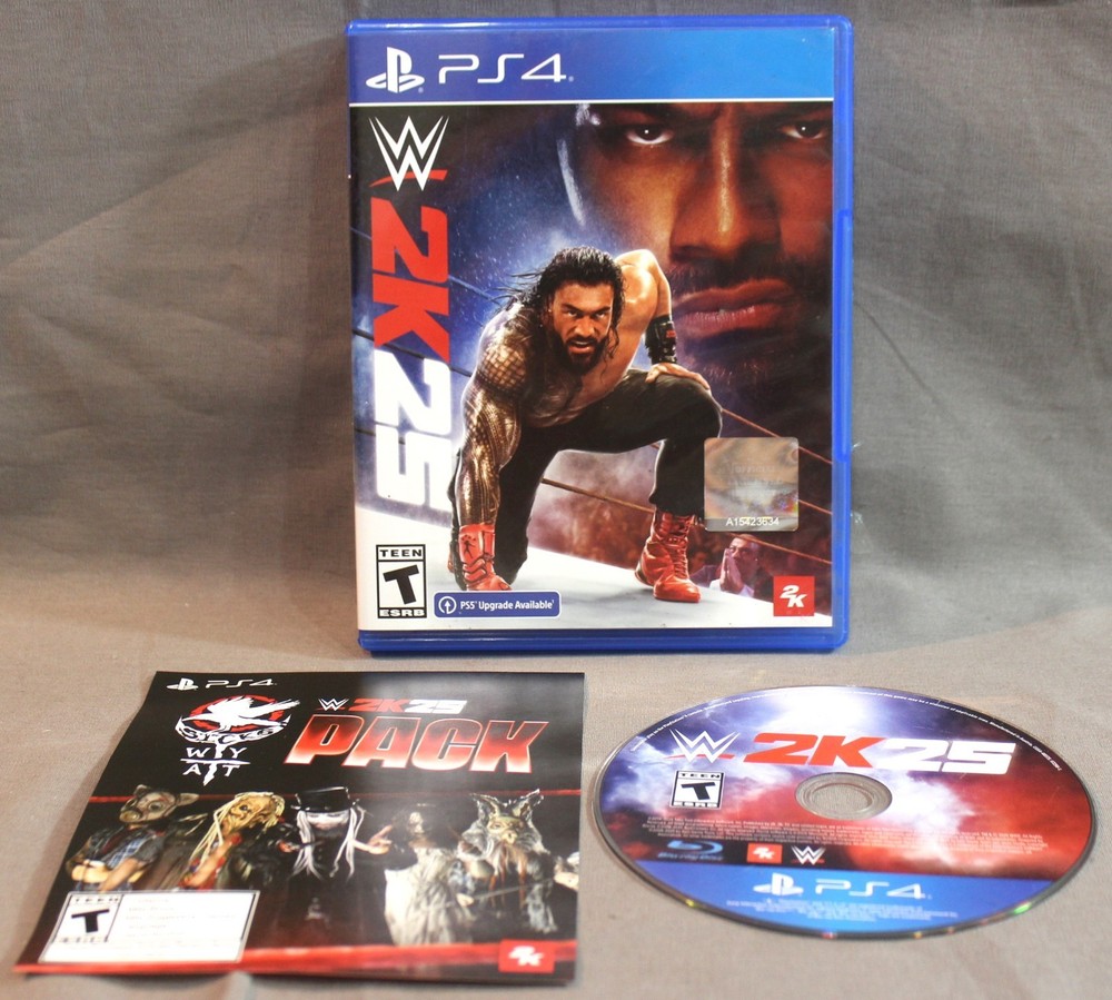 WWE 2K25 ~ Sony PlayStation 4 (PS4) Game ~ Complete W/ Insert ~ Rated T