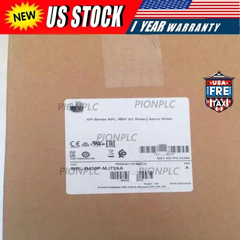 NEW Allen-Bradley MPL-B430P-MJ72AA Servo Motor MPLB430PMJ72AA US Free Tax