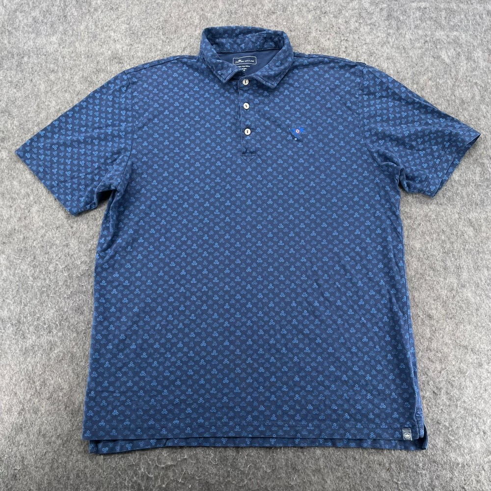 Ocean Reef Club Peter Millar Polo Shirt Blue Golf Size L