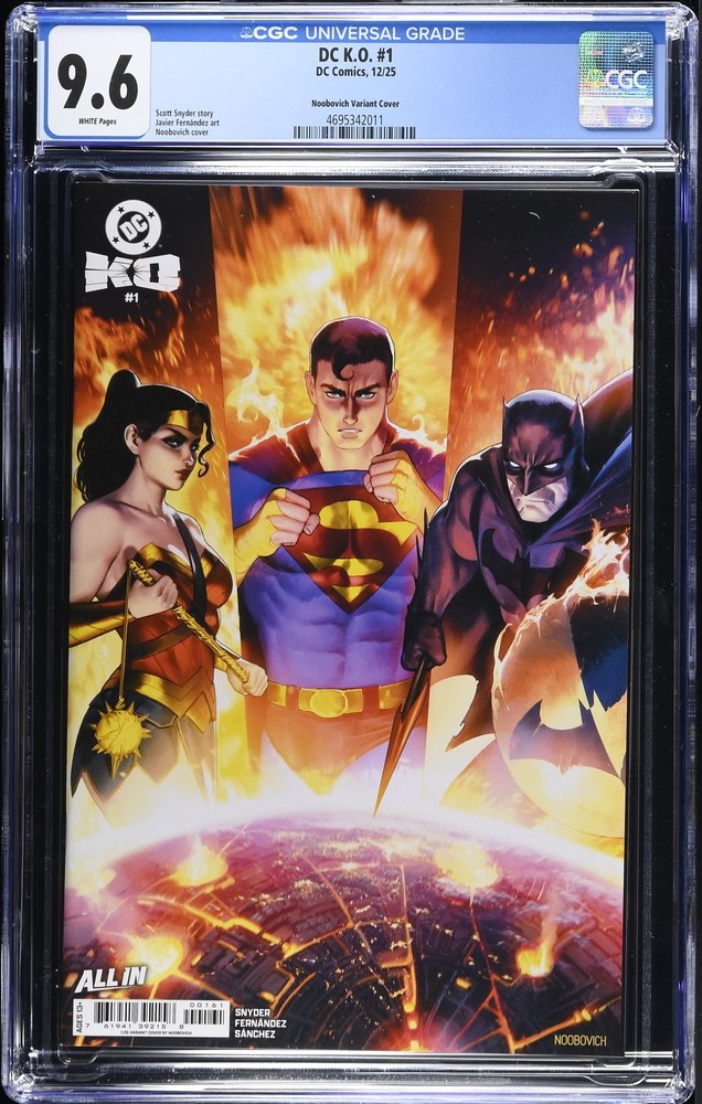 DC K.O. 1 CGC 9.6 Noobovich Variant Cover