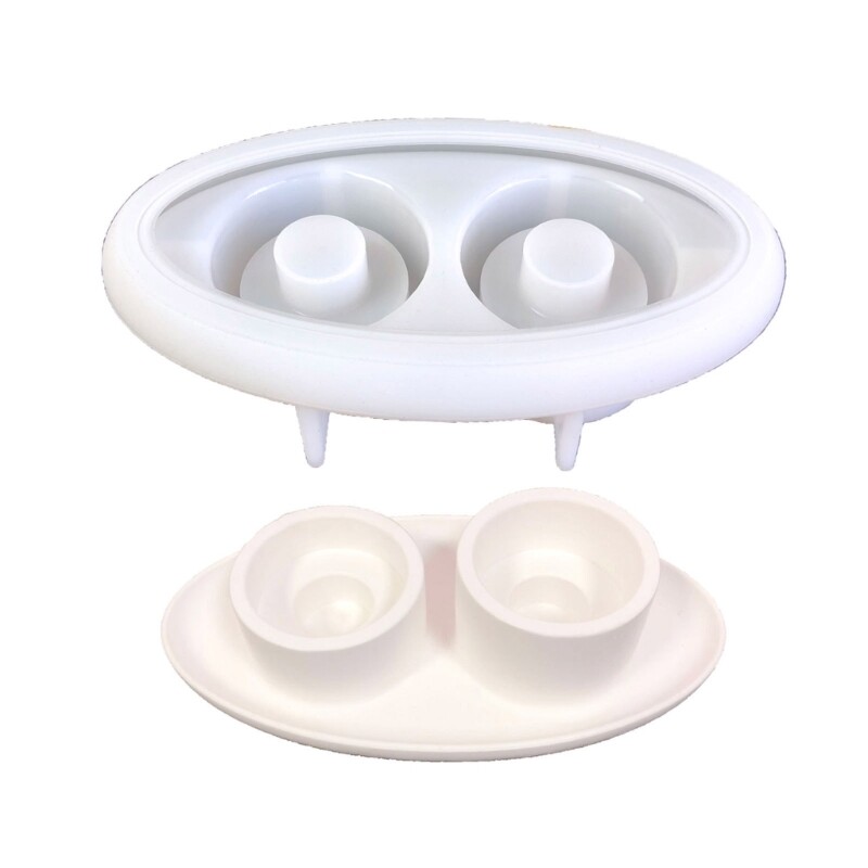 Crystal Silicone Ship Shaped Candlestick Mold for Unique DIY Crafts  