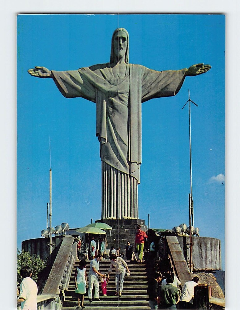 Postcard Christ the Redeemer Rio de Janeiro Brazil
