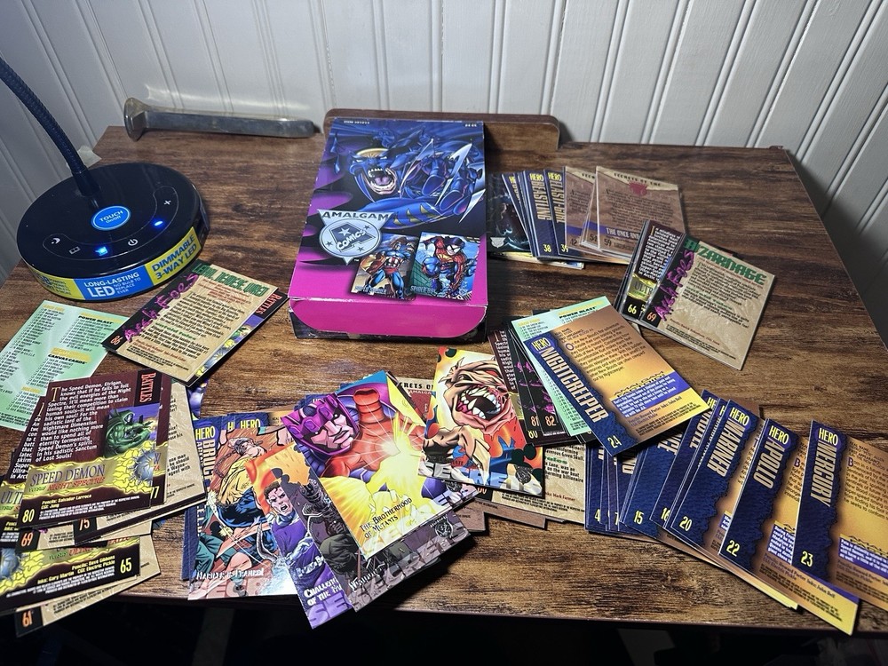 1996 Marvel/DC Comics Amalgam Trading Cards Opened Box Skybox Fleer