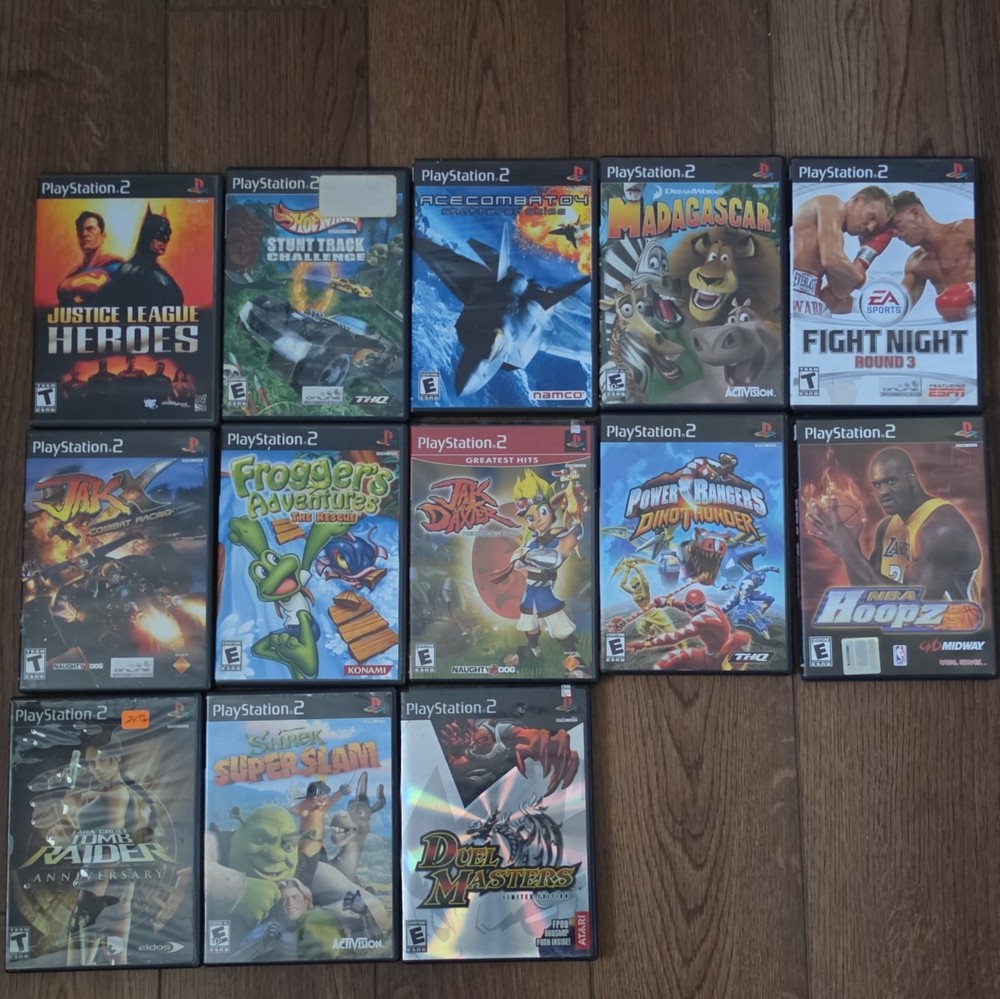 PlayStation 2 PS2 Video Game Lot 13: Jak & Daxter, Ace Combat 04, Madagascar-image