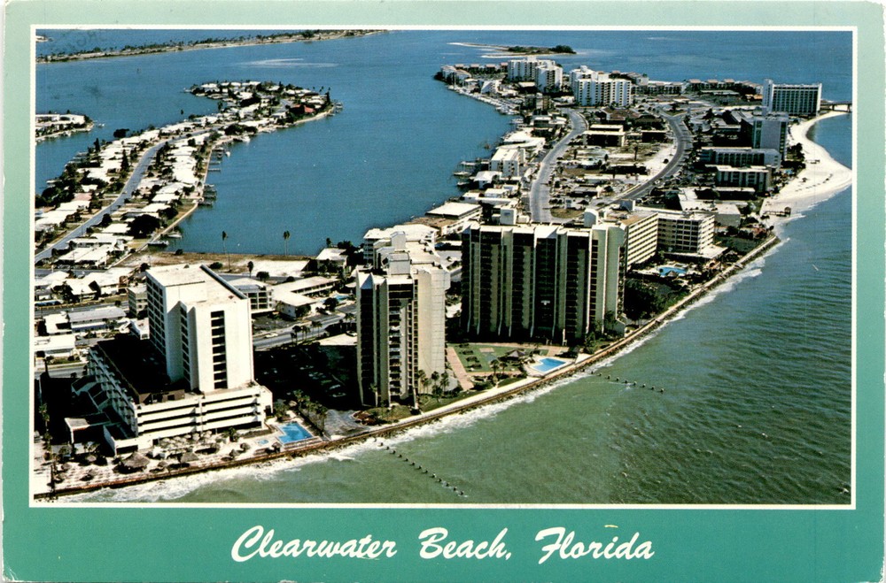 Clearwater Beach, Florida, Clearwater Memorial Causeway, Clearwater Postcard