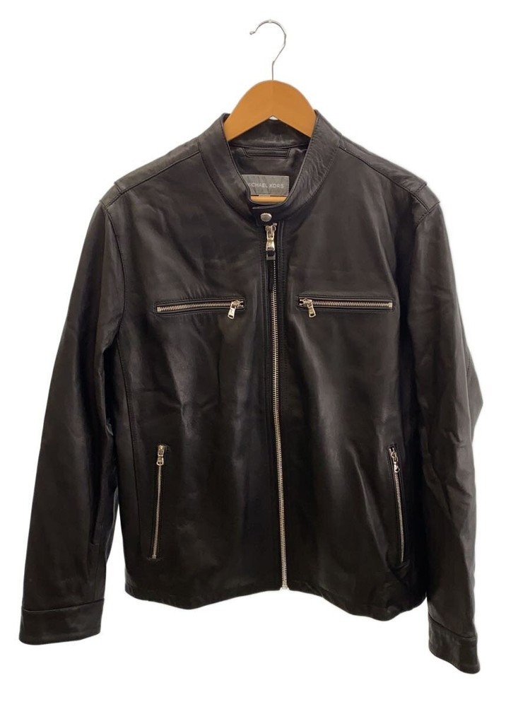 Michael Kors Leather Jacket Blouson/L/Leather/Blk/Plain/Mc57748 11101