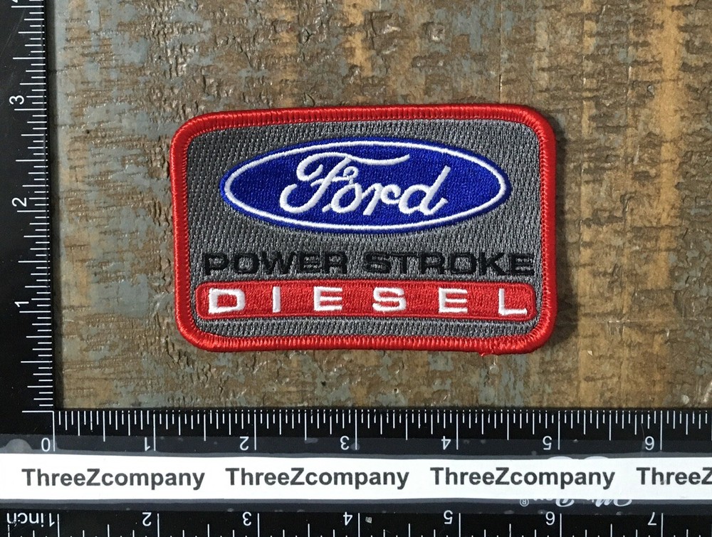 Vintage FORD POWER STROKE DIESEL Truck Company Logo Iron-On Patch