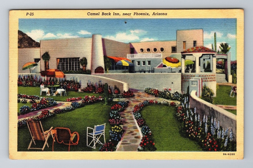 Phoenix AZ-Arizona, Camel Back Inn, Advertising, Antique Vintage c1906 Postcard