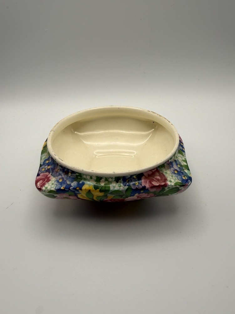 Royal Winton Julia Chintz Trinket Dish 3.75” Floral Pin Dish England
