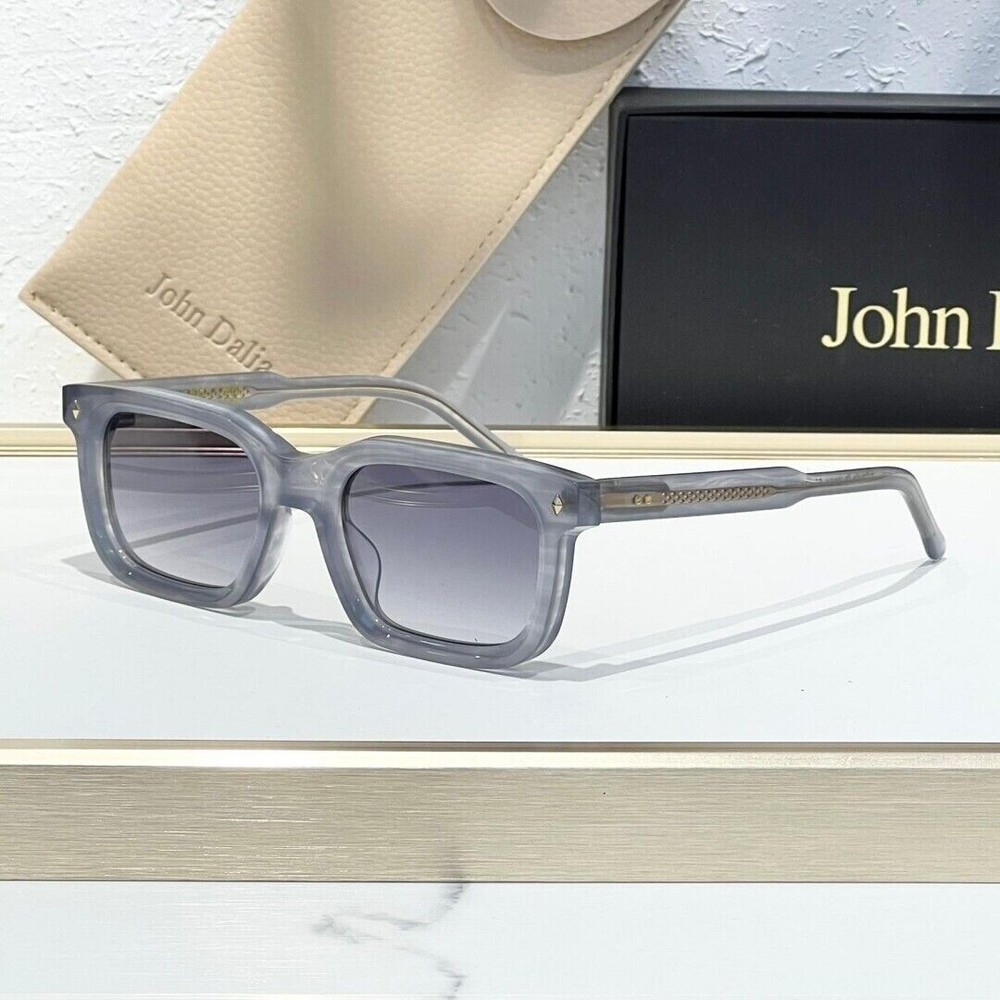 John Dalia ARNOLD Unisex Square Vacation Sunglasses 53□21 Brown Frame Gray Lens