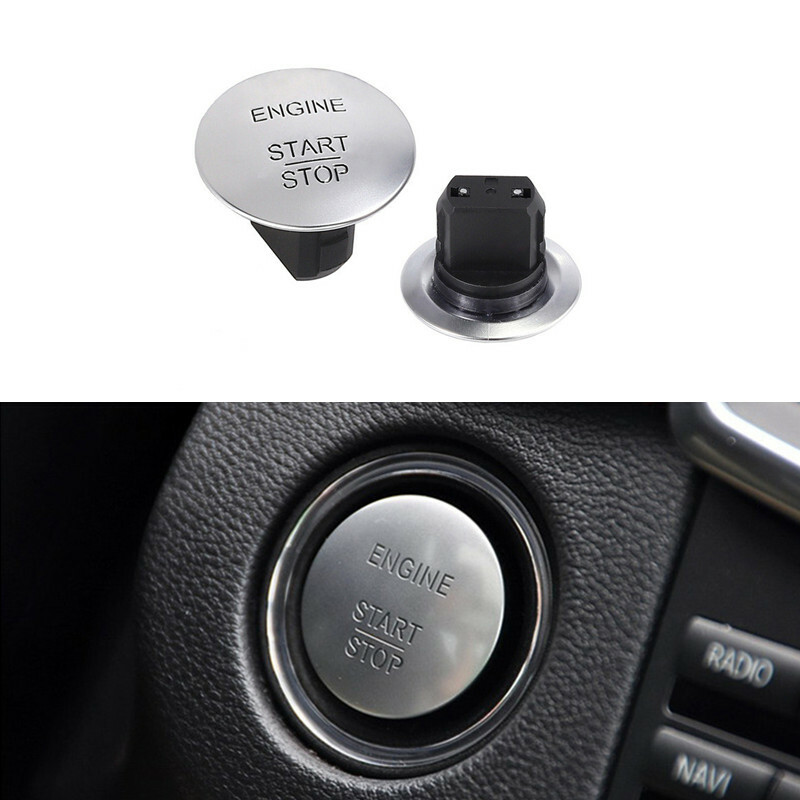 ABS Start Button Trim Kit for Benz E350 2010-2014 Silver Upgrade-image