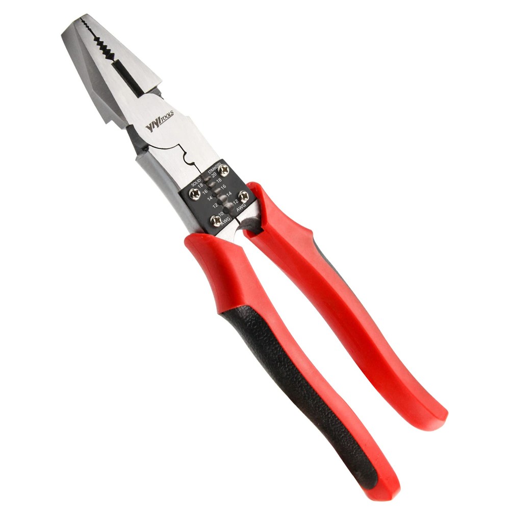 Lineman's Pliers, Combination Pliers with Wire Stripper/Crimper/Cutter Functi...