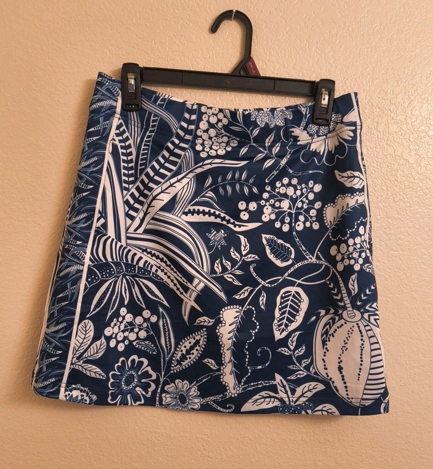 Gretchen Scott Skippy Skort Small Golf Tennis Pickleball Paisley