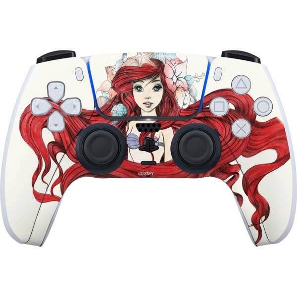 The Little Mermaid PS5 Controller Skin - Ariel Illustration
