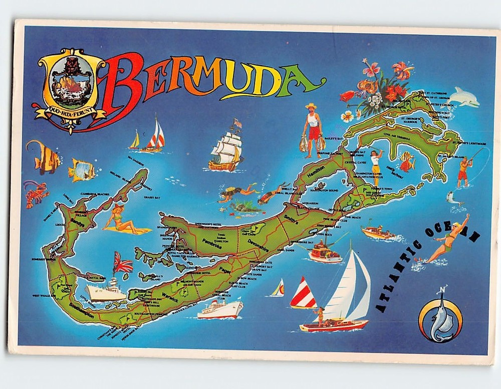 Postcard Bermuda, British Overseas Territory