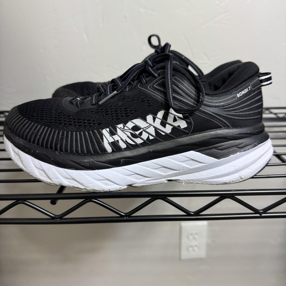 Hoka One One Bondi 7 Shoes Mens Size 7 Road Running Cushion Athletic Sneakers