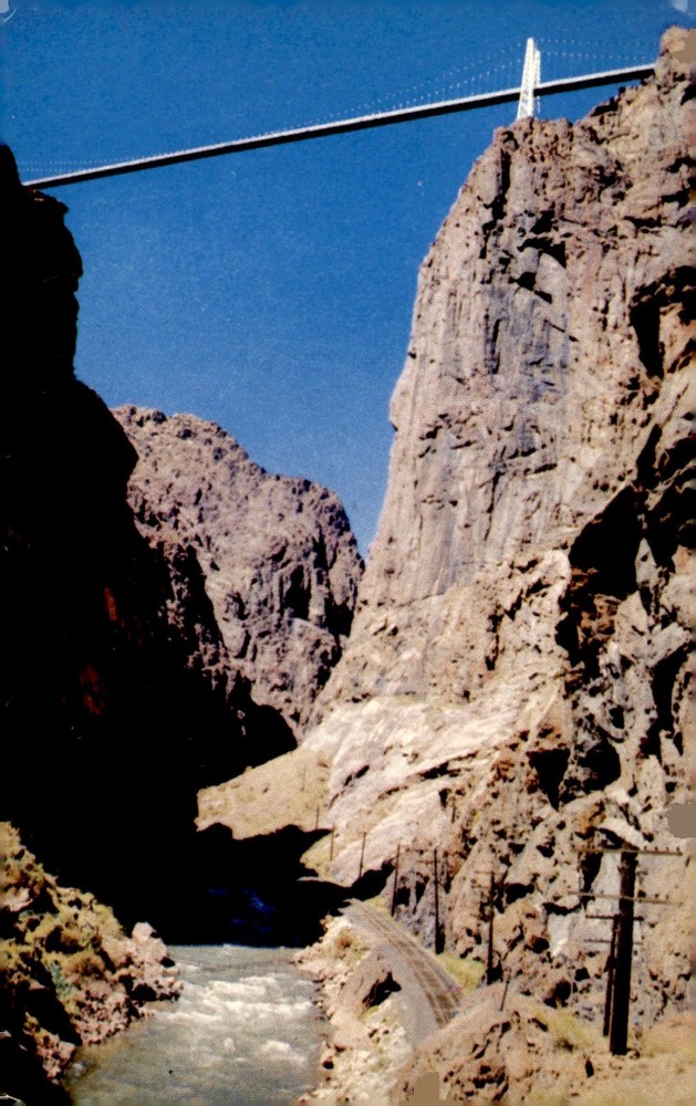 Royal Gorge Suspension Bridge, Canon City, Colorado Postcard