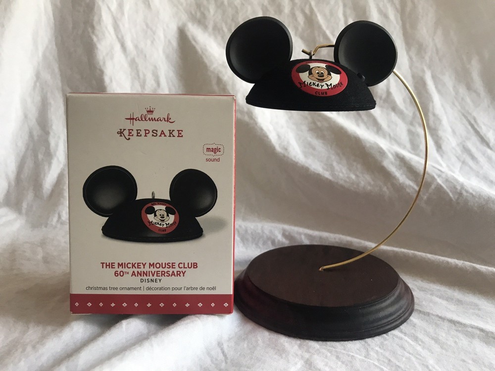 Hallmark Keepsake Ornament 2020 Disney Mickey Mouse Club 65th Anniversary Ears