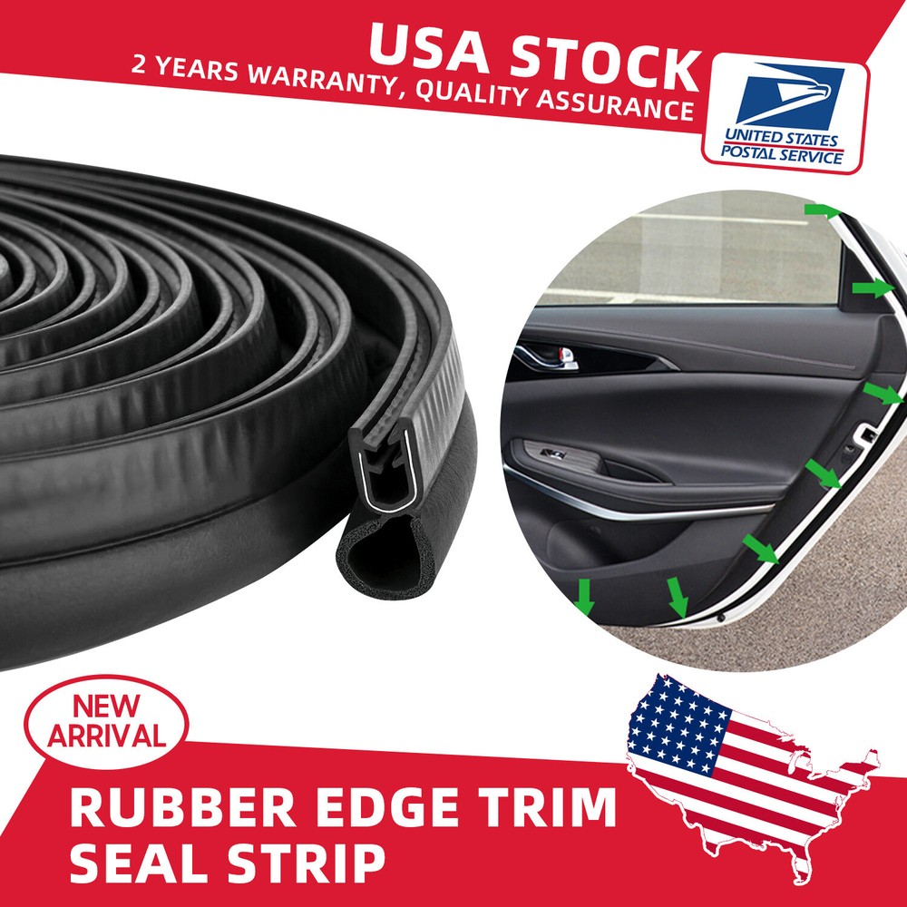 13ft U-Shape Car Edge Trim Guard Rubber Strip Protector for Acura TSX - Durable Molding for Enhanced Vehicle Protection
