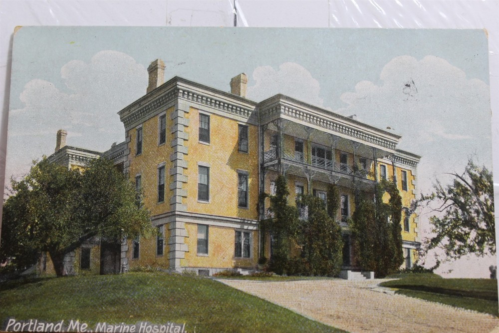 Maine ME Portland Marine Hospital Postcard Old Vintage Card View Standard Postal