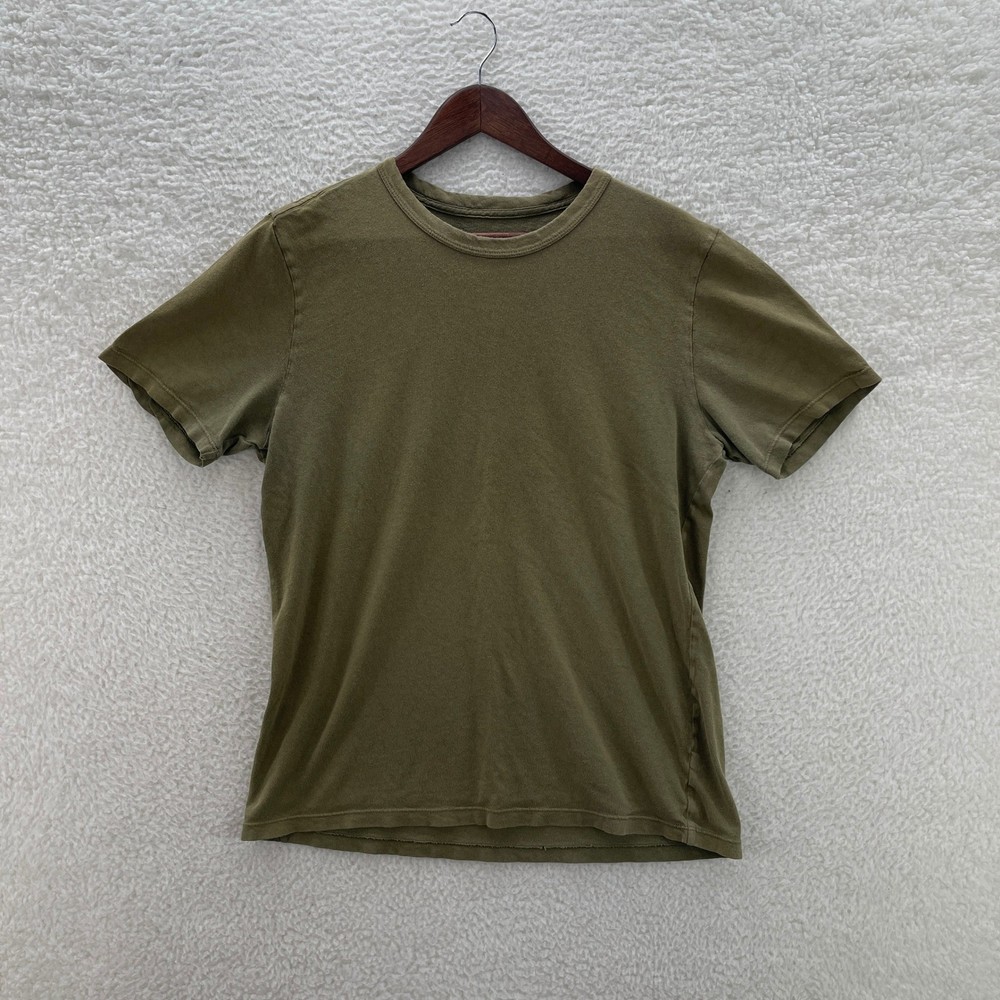 Imogene Willie Shirt Mens Large Olive Green Made in USA Tee Luxury Preppy Casual