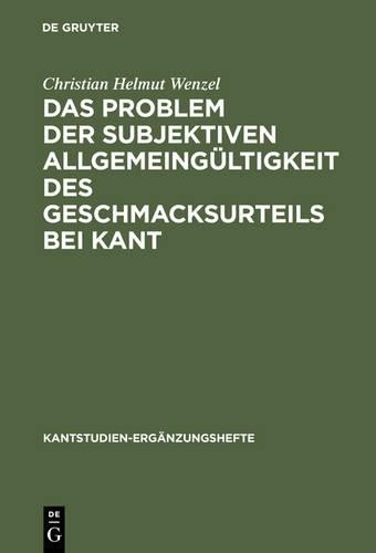 Christian Helmu Das Problem der subjektiven Allgemeingültigkeit des G (Hardback)Another great item from Rarewaves USA | Free delivery!
