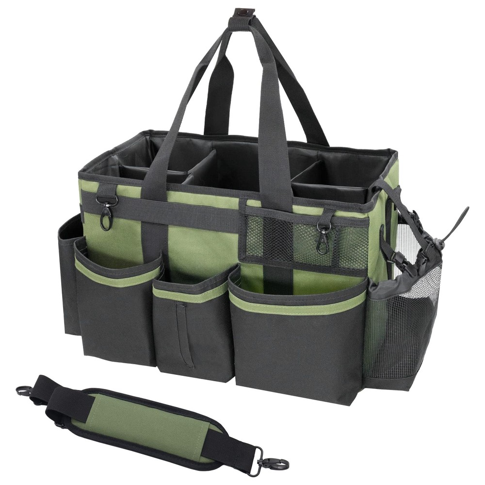 Wearable Cleaning Caddy Organizer with Handle & Shoulder Straps for Housekeep...