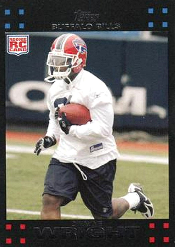 2007 Topps #309 Dwayne Wright RC Buffalo Bills