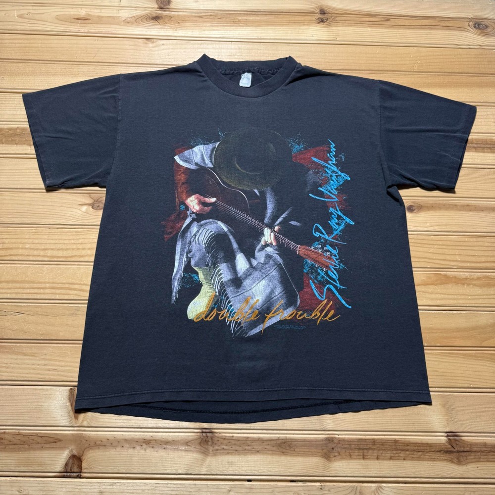 Vintage 1989  Stevie Ray Vaughan Double Trouble In Step Tour Concert Shirt Large