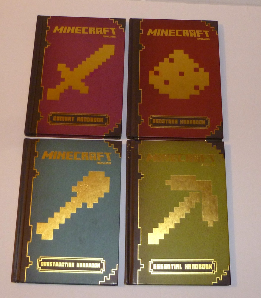 Minecraft The Complete Handbook Collection lot of 4 Book Set Mojang hardcover