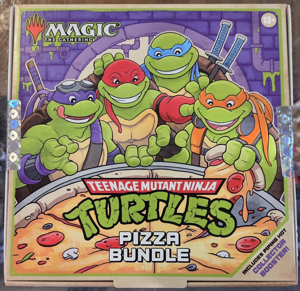 Magic: The Gathering Teenage Mutant Ninja Turtles Pizza Bundle Box #HKC