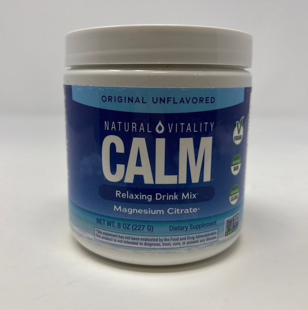 Natural Vitality Calm Magnesium Citrate Powder | UNFLAVORED | 8oz