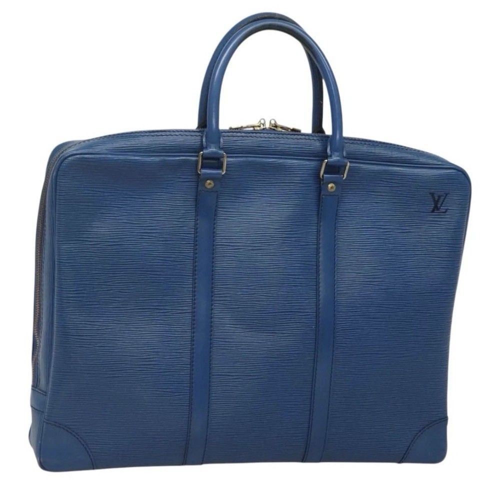 Louis Vuitton Blue Epi Leather Porte-Documents Voyage Briefcase - Toledo Blue