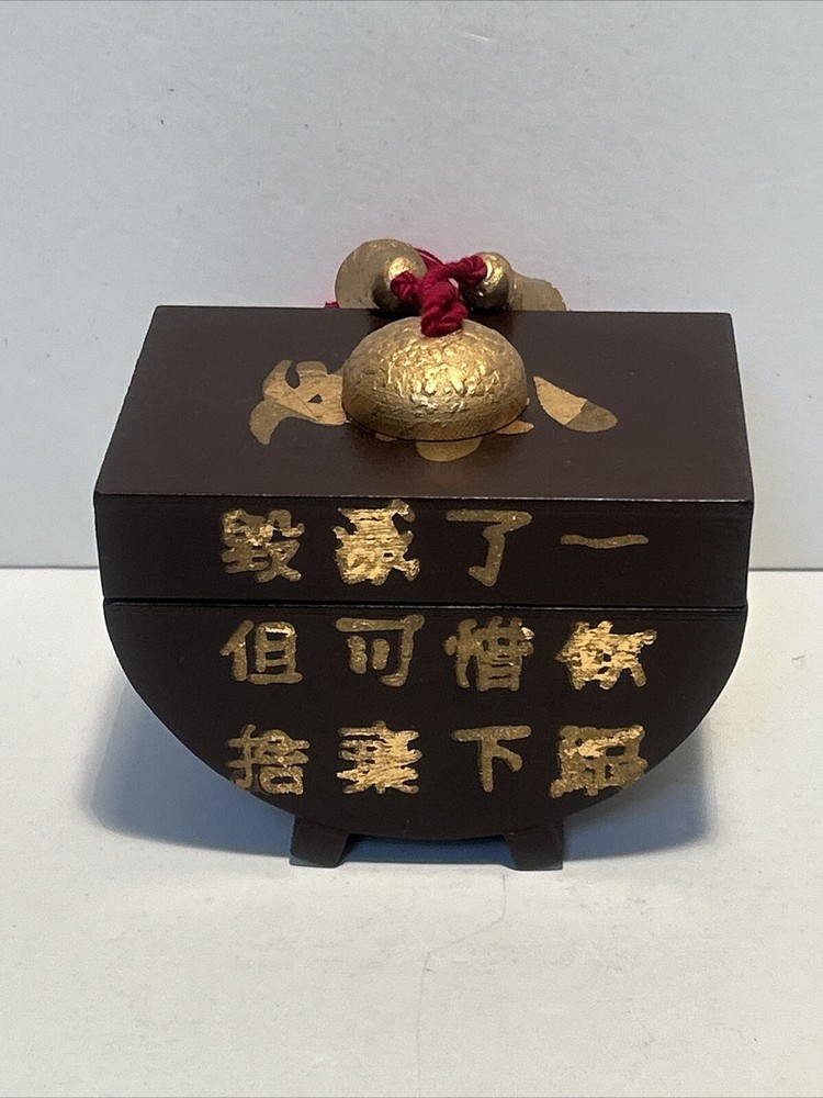 Thai Handcrafted Teakwood Jewelry Box with Carved Design