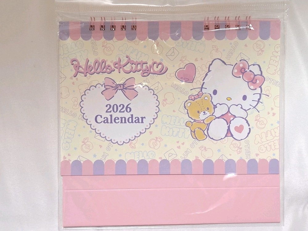 Sanrio Hello Kitty 2026 Desk Calendar Japan Exclusive Daiso Cute Stationery Gift