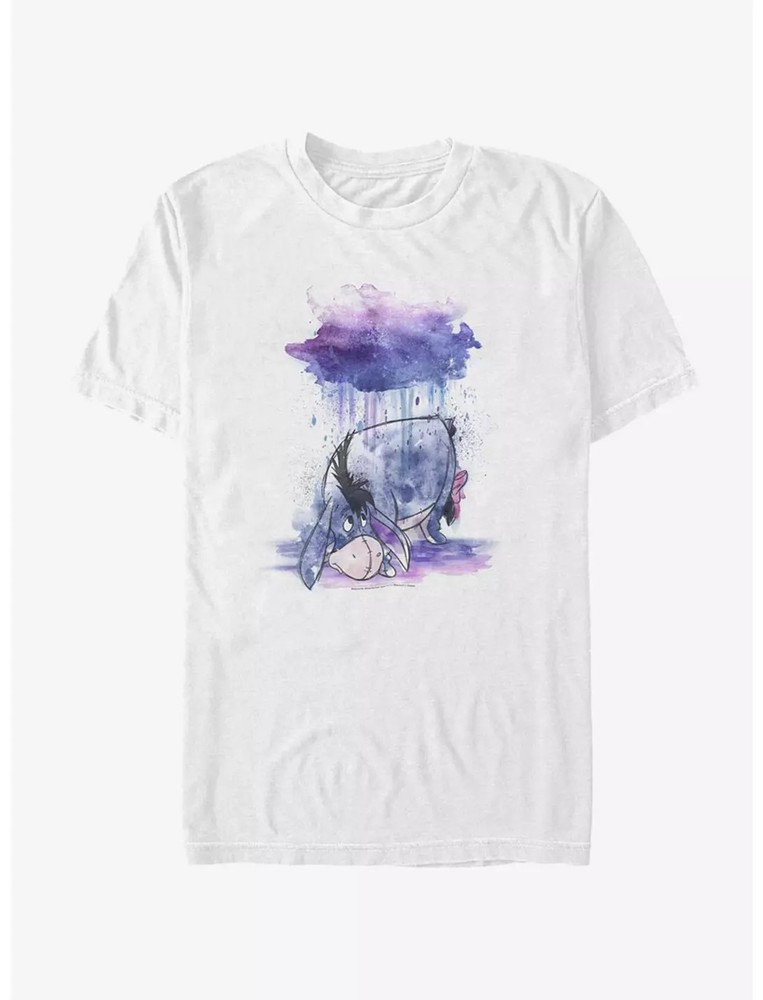 Disney Winnie The Pooh Watercolor Eeyore T-Shirt White