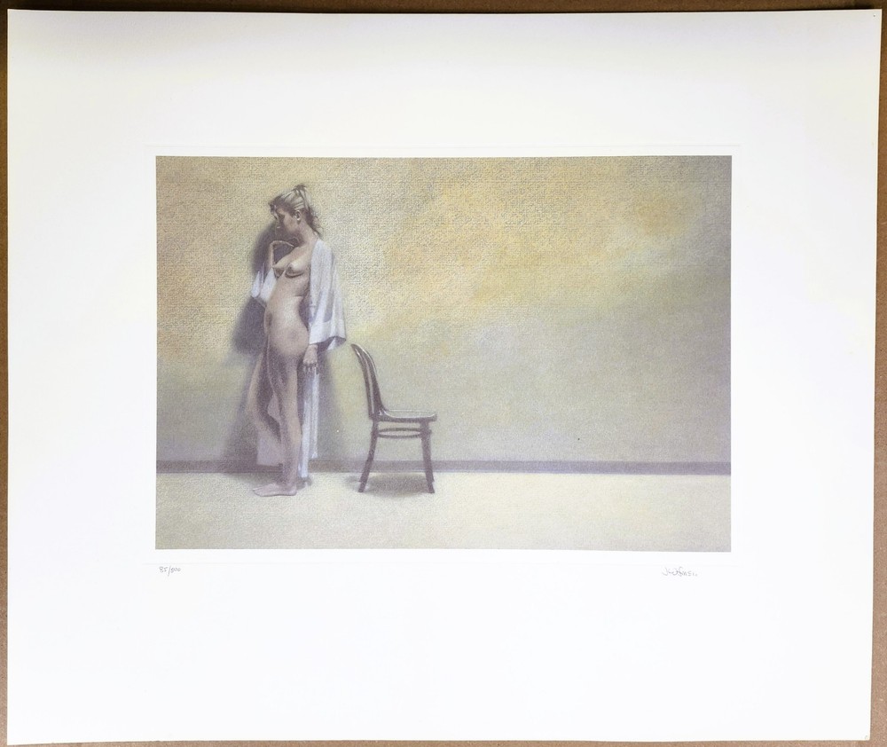 Jeff Cornell 'Waiting'' Signed Limited Edition (85/500) Lithograph Print w COA