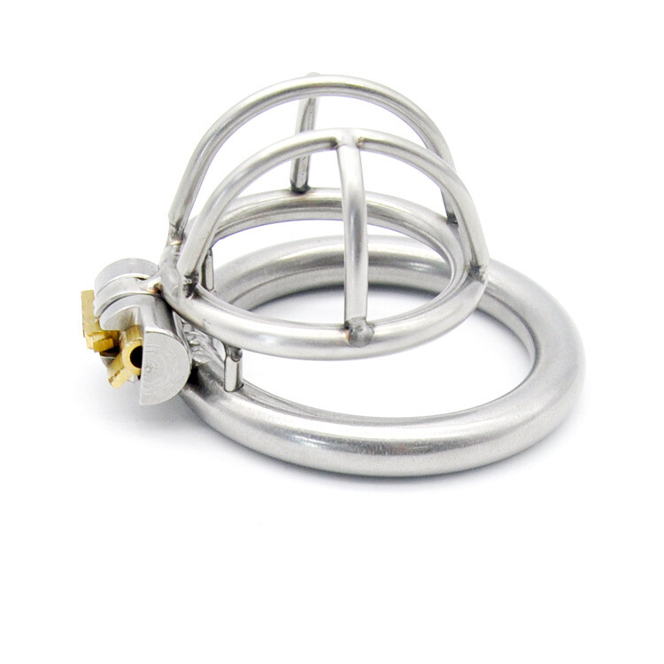 Stainless Steel Male Chastity Cage Device Metal Men's Locking Belt Restraint