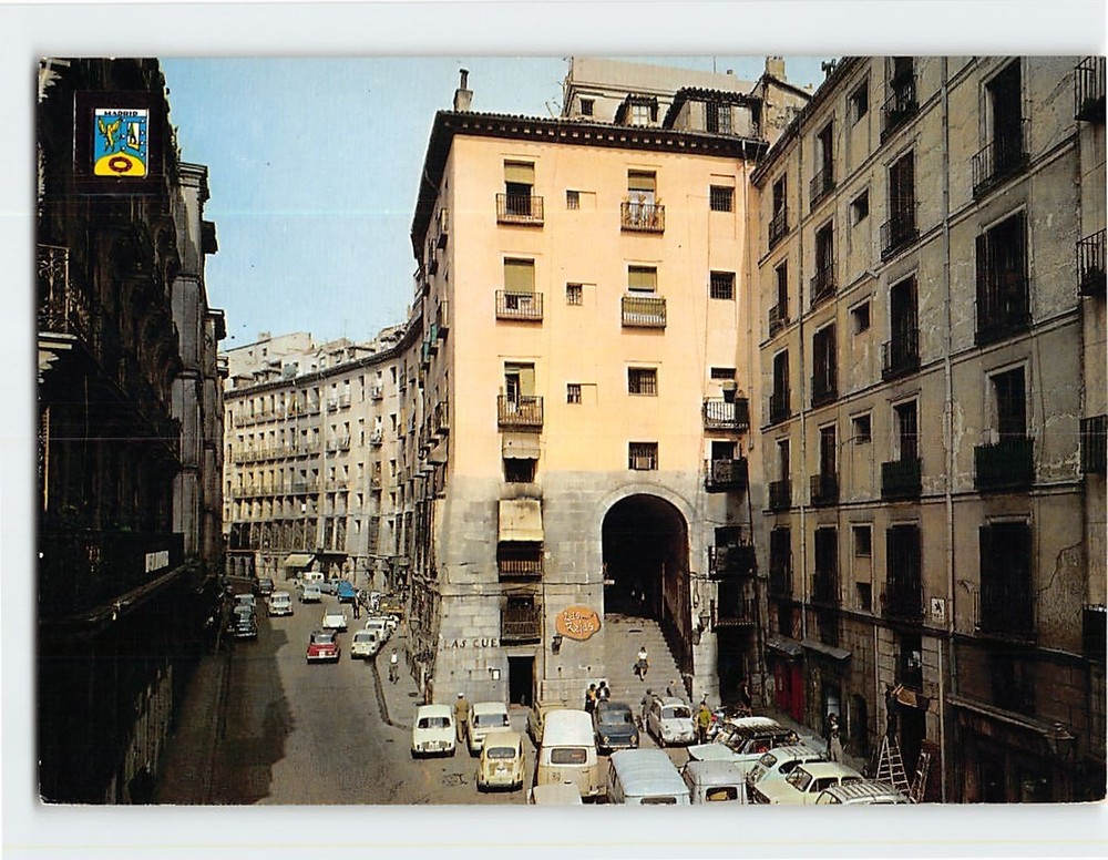Postcard Cuchilleros Arch Madrid Spain