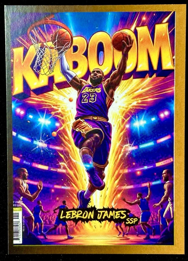 LeBron James 2024 Anime Sport Swag Cartoon Gold Prism Lakers MVP SSP